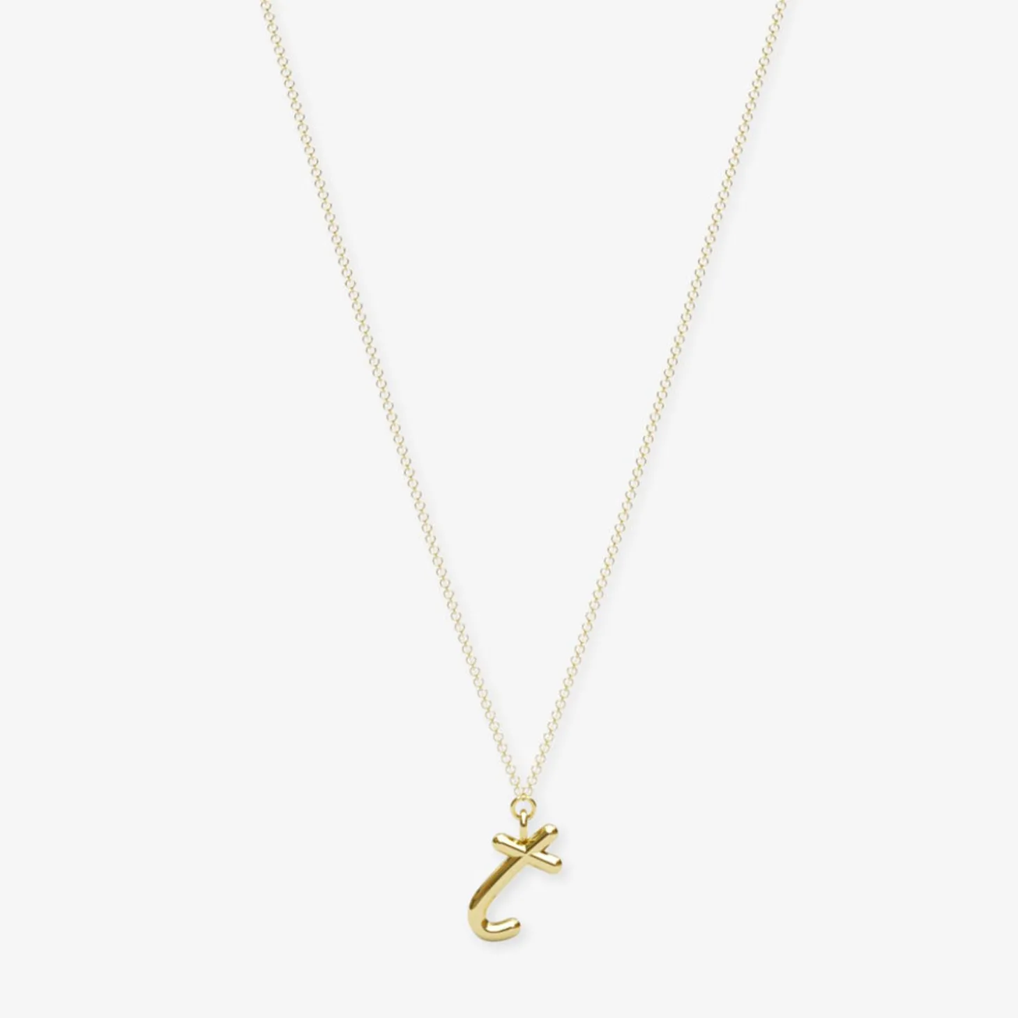 Love Letter - 18Ct Gold, Initial Pendant Chain Necklace^The Alkemistry Shop