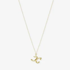Love Letter - 18Ct Gold, Initial Pendant Chain Necklace^The Alkemistry Shop