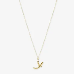 Love Letter - 18Ct Gold, Initial Pendant Chain Necklace^The Alkemistry Shop