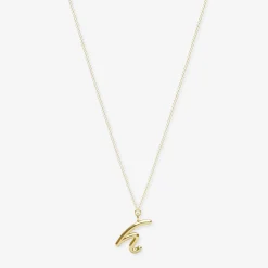 Love Letter - 18Ct Gold, Initial Pendant Chain Necklace^The Alkemistry Shop