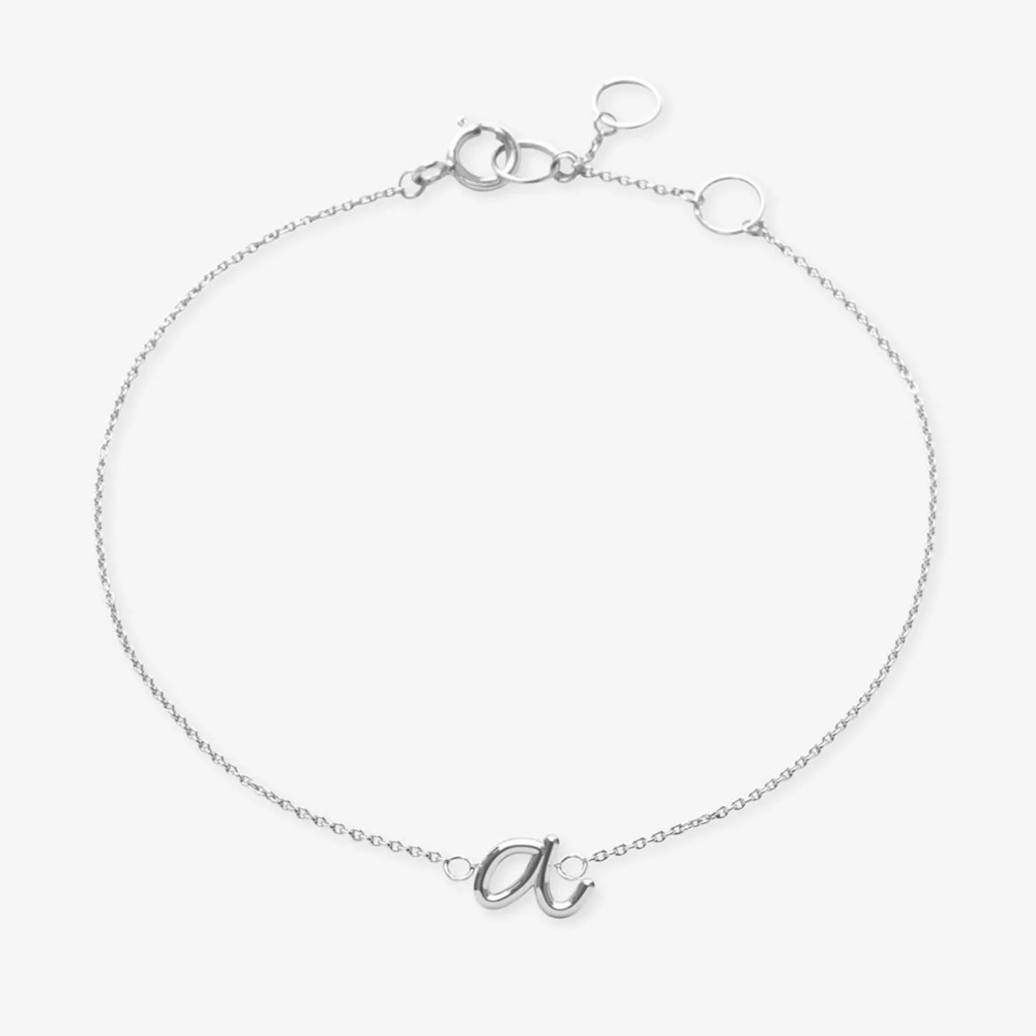 Love Letter - 18Ct Gold, Initial Chain Bracelet^The Alkemistry Outlet
