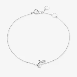 Love Letter - 18Ct Gold, Initial Chain Bracelet^The Alkemistry Outlet