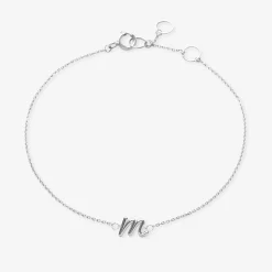 Love Letter - 18Ct Gold, Initial Chain Bracelet^The Alkemistry Outlet
