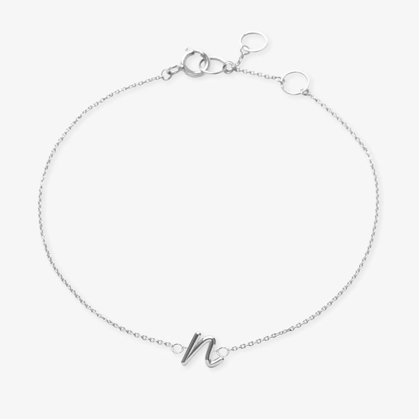 Love Letter - 18Ct Gold, Initial Chain Bracelet^The Alkemistry Outlet