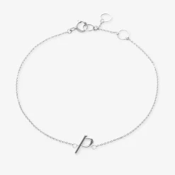 Love Letter - 18Ct Gold, Initial Chain Bracelet^The Alkemistry Outlet