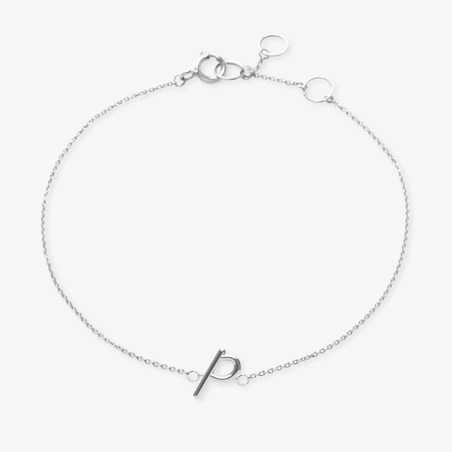 Love Letter - 18Ct Gold, Initial Chain Bracelet^The Alkemistry Outlet