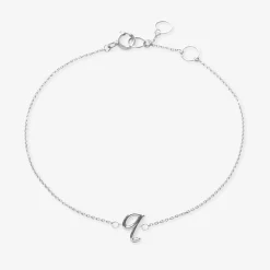 Love Letter - 18Ct Gold, Initial Chain Bracelet^The Alkemistry Outlet