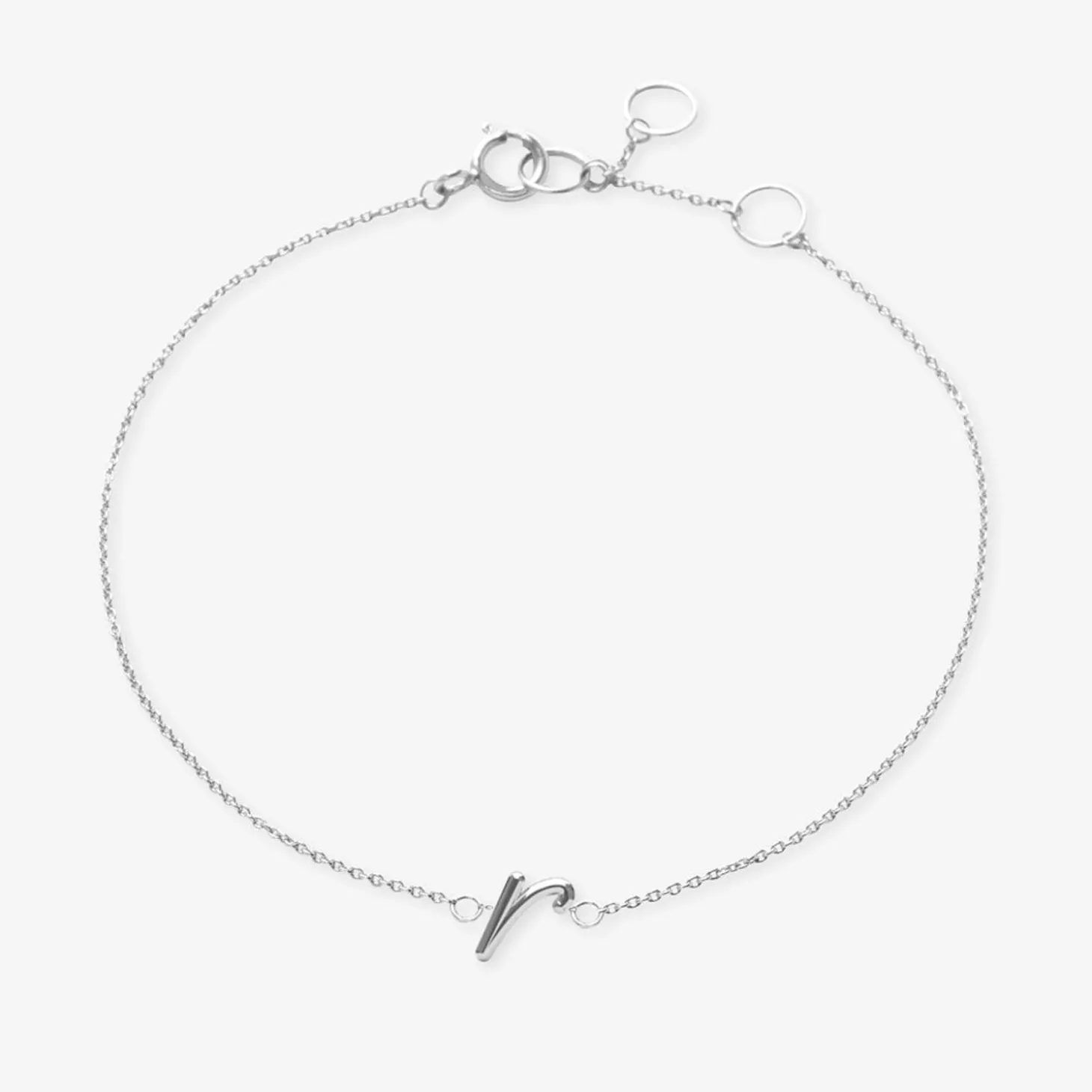 Love Letter - 18Ct Gold, Initial Chain Bracelet^The Alkemistry Outlet