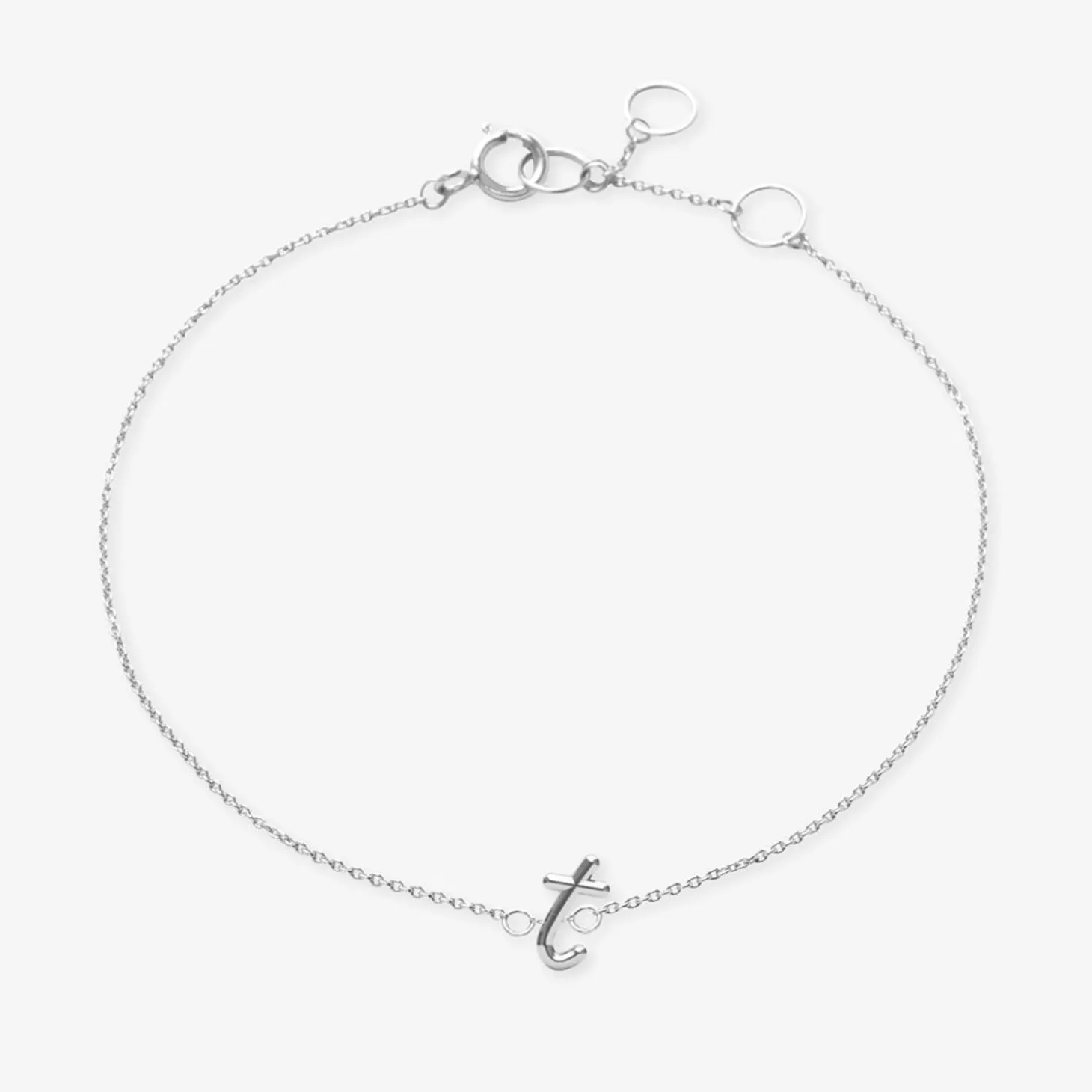 Love Letter - 18Ct Gold, Initial Chain Bracelet^The Alkemistry Outlet