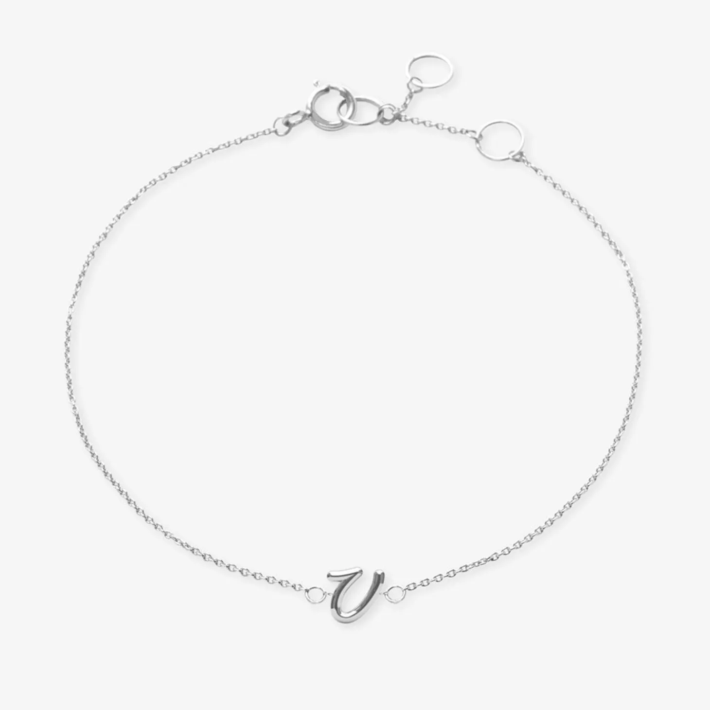 Love Letter - 18Ct Gold, Initial Chain Bracelet^The Alkemistry Outlet