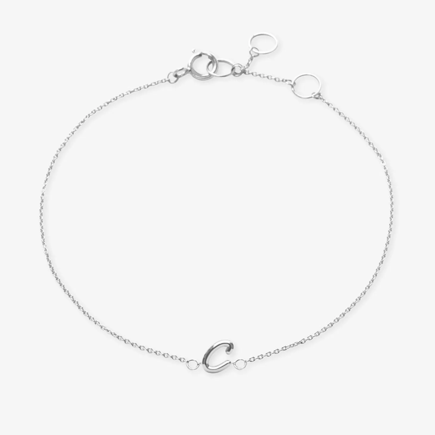 Love Letter - 18Ct Gold, Initial Chain Bracelet^The Alkemistry Outlet