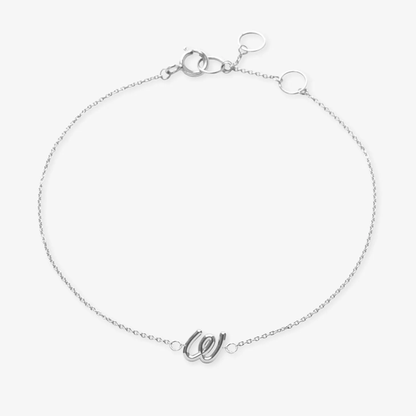 Love Letter - 18Ct Gold, Initial Chain Bracelet^The Alkemistry Outlet