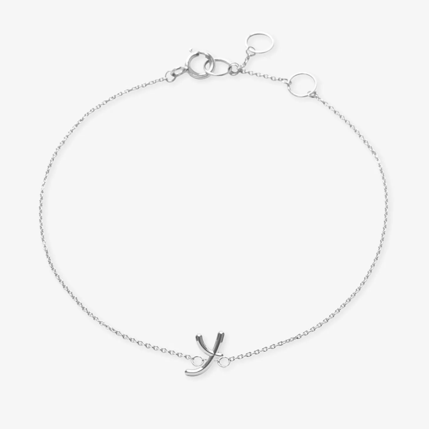Love Letter - 18Ct Gold, Initial Chain Bracelet^The Alkemistry Outlet