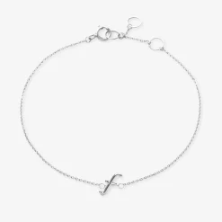 Love Letter - 18Ct Gold, Initial Chain Bracelet^The Alkemistry Outlet