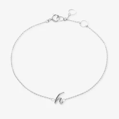 Love Letter - 18Ct Gold, Initial Chain Bracelet^The Alkemistry Outlet