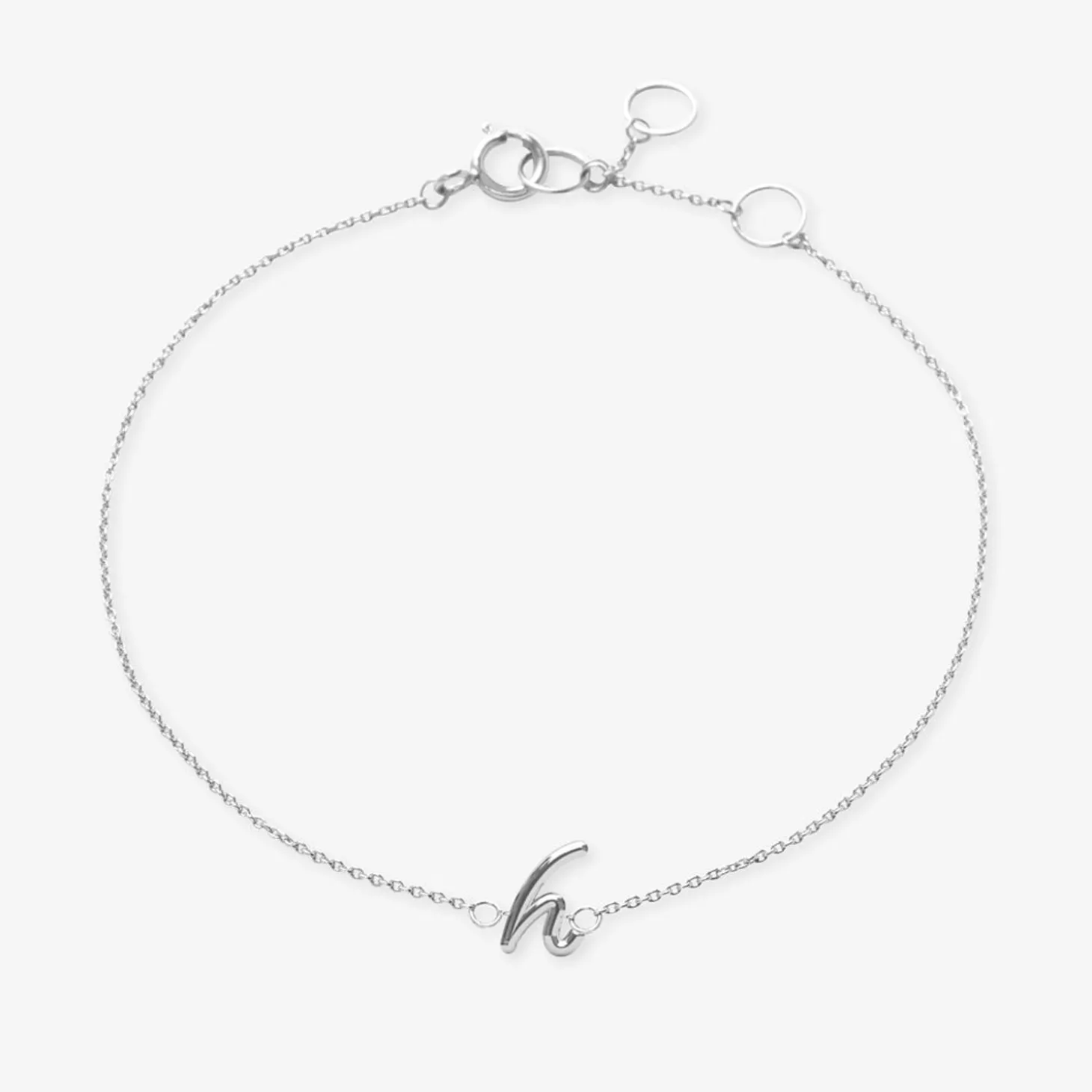 Love Letter - 18Ct Gold, Initial Chain Bracelet^The Alkemistry Outlet