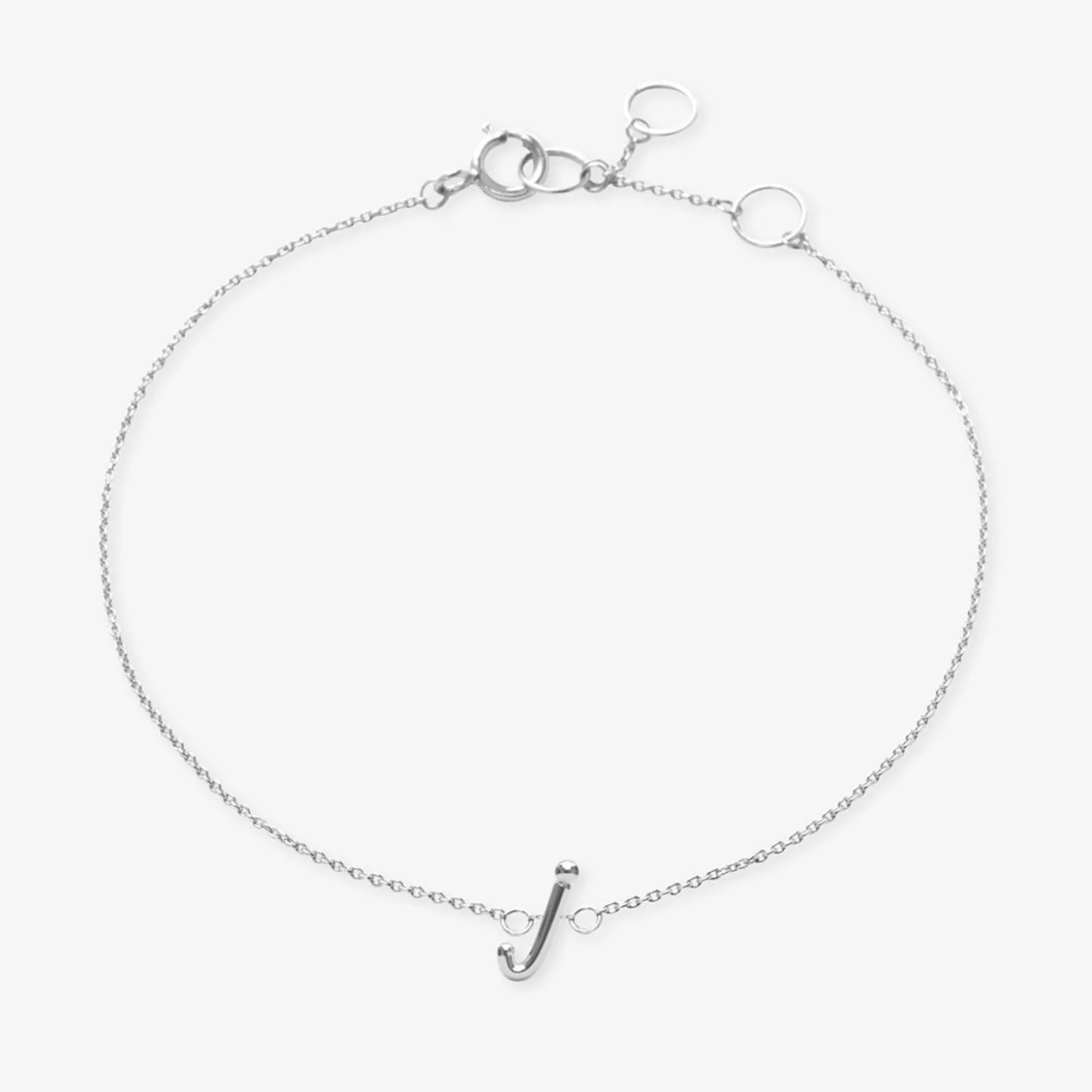 Love Letter - 18Ct Gold, Initial Chain Bracelet^The Alkemistry Outlet
