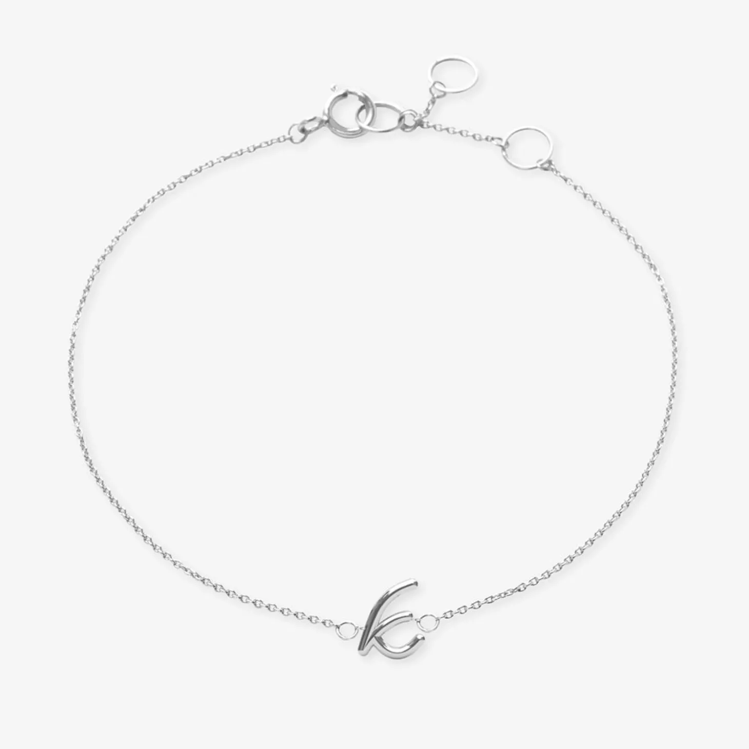 Love Letter - 18Ct Gold, Initial Chain Bracelet^The Alkemistry Outlet