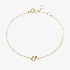 Love Letter - 18Ct Gold, Initial Chain Bracelet^The Alkemistry Cheap