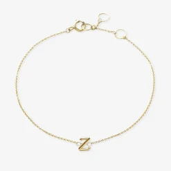 Love Letter - 18Ct Gold, Initial Chain Bracelet^The Alkemistry Cheap