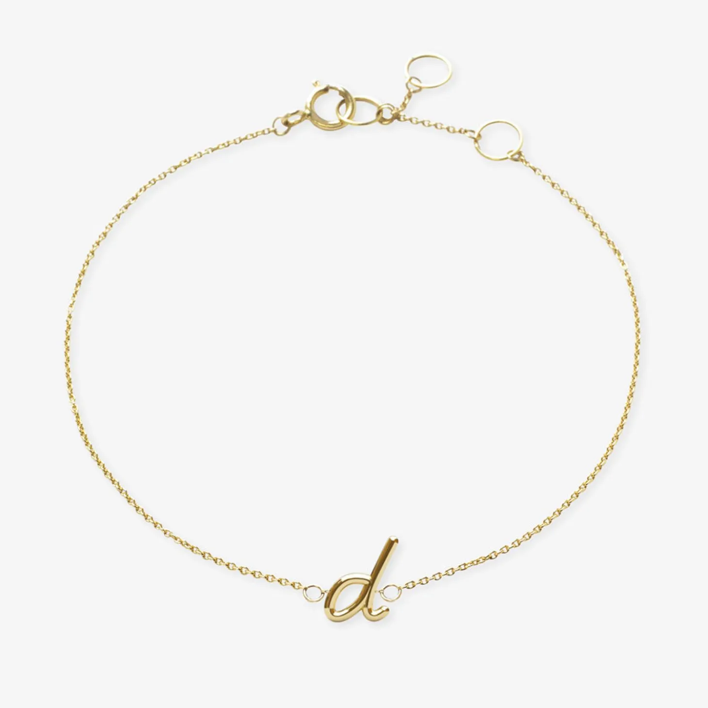Love Letter - 18Ct Gold, Initial Chain Bracelet^The Alkemistry Cheap