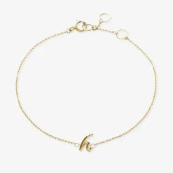 Love Letter - 18Ct Gold, Initial Chain Bracelet^The Alkemistry Cheap