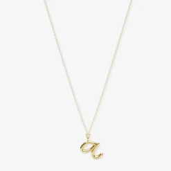 Love Letter - 18Ct Gold, Initial Pendant Chain Necklace^The Alkemistry Sale