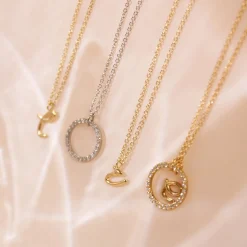 Love Letter - 18Ct Gold, Initial Pendant Chain Necklace^The Alkemistry Sale