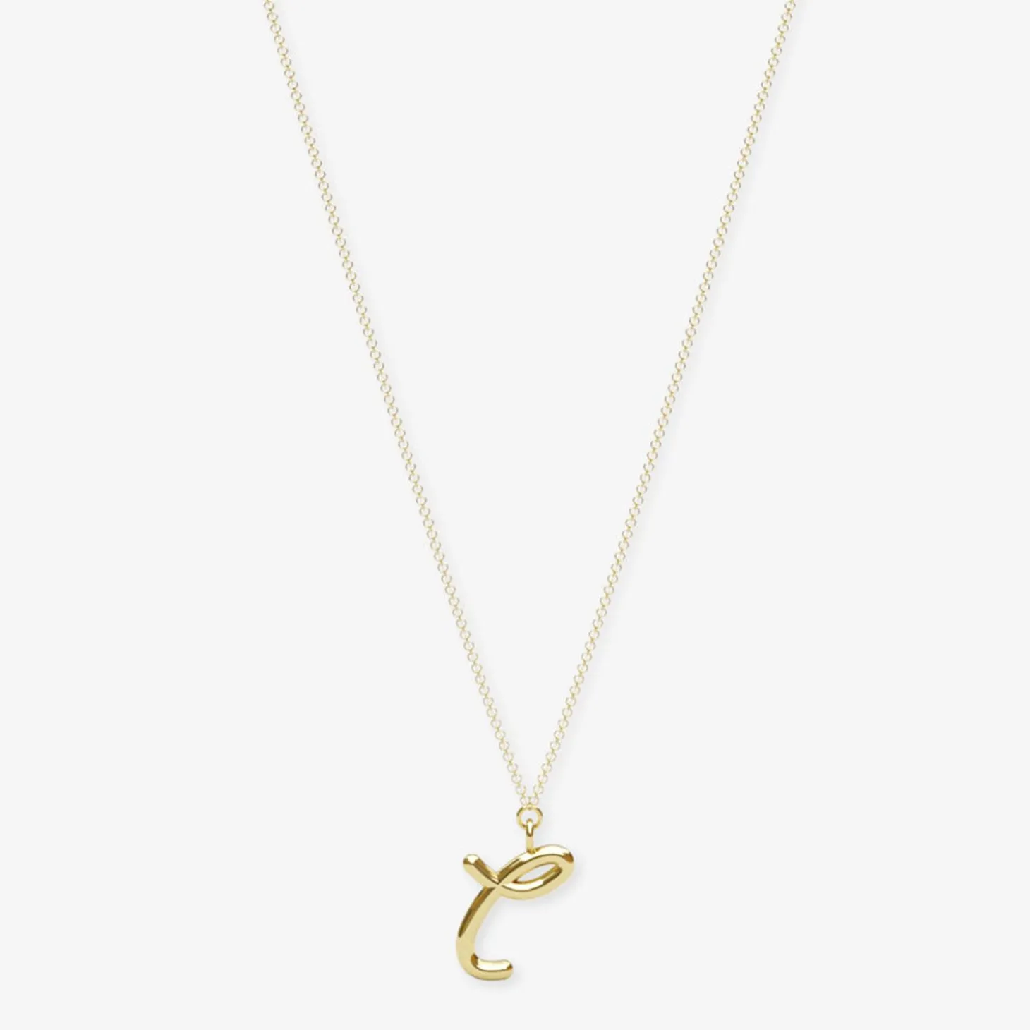 Love Letter - 18Ct Gold, Initial Pendant Chain Necklace^The Alkemistry Sale