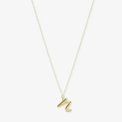 Love Letter - 18Ct Gold, Initial Pendant Chain Necklace^The Alkemistry Sale