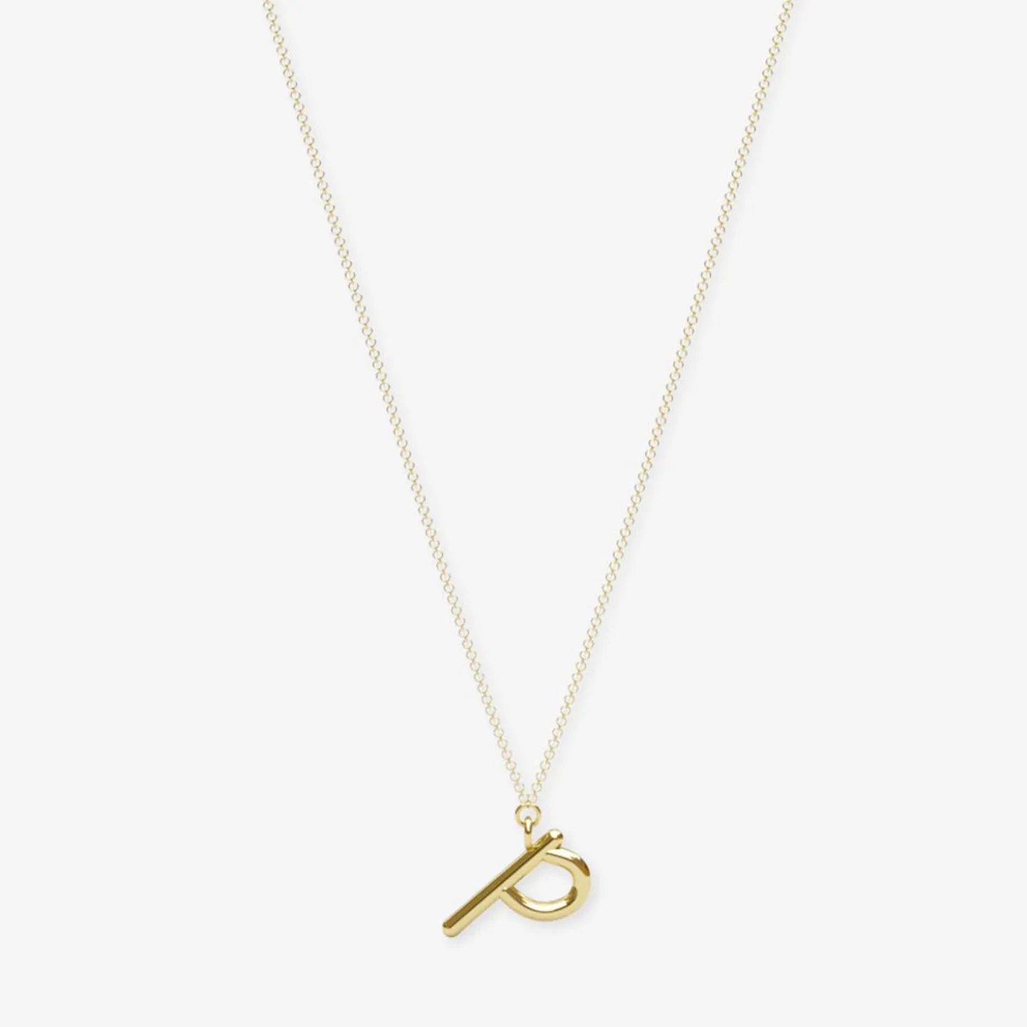 Love Letter - 18Ct Gold, Initial Pendant Chain Necklace^The Alkemistry Sale