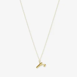 Love Letter - 18Ct Gold, Initial Pendant Chain Necklace^The Alkemistry Sale