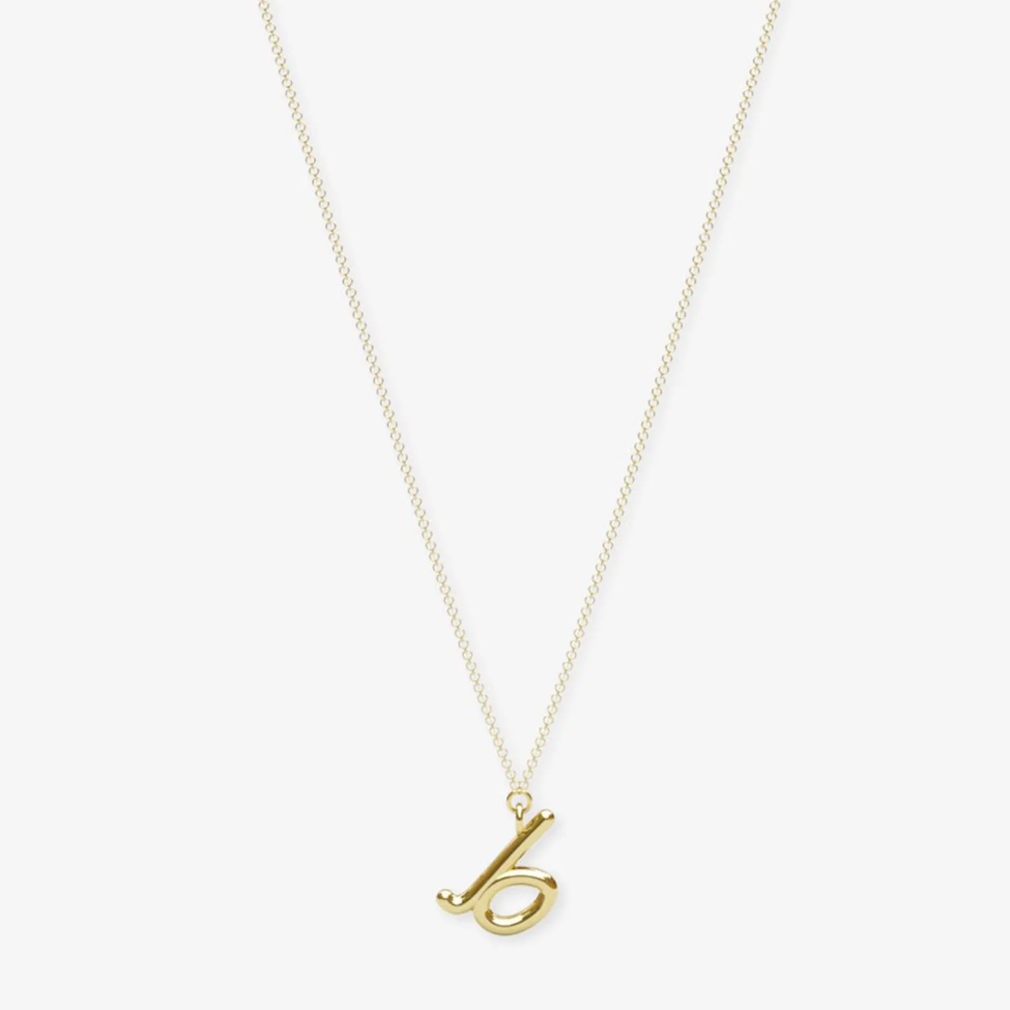 Love Letter - 18Ct Gold, Initial Pendant Chain Necklace^The Alkemistry Sale