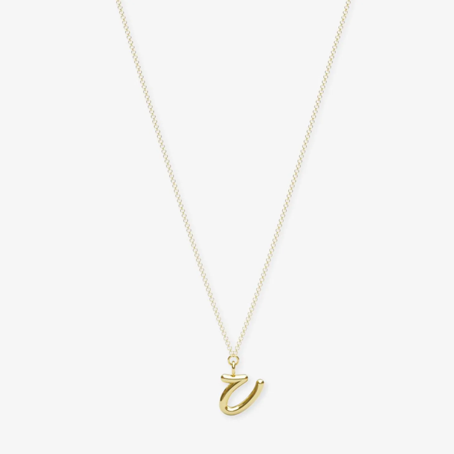 Love Letter - 18Ct Gold, Initial Pendant Chain Necklace^The Alkemistry Sale