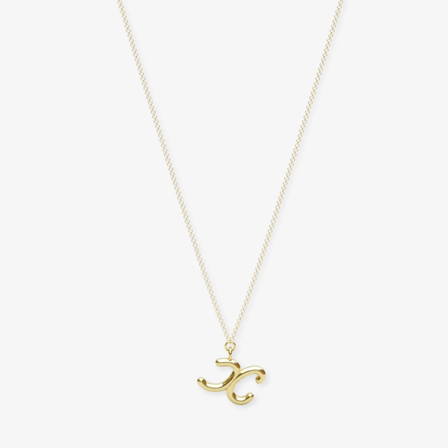 Love Letter - 18Ct Gold, Initial Pendant Chain Necklace^The Alkemistry Sale
