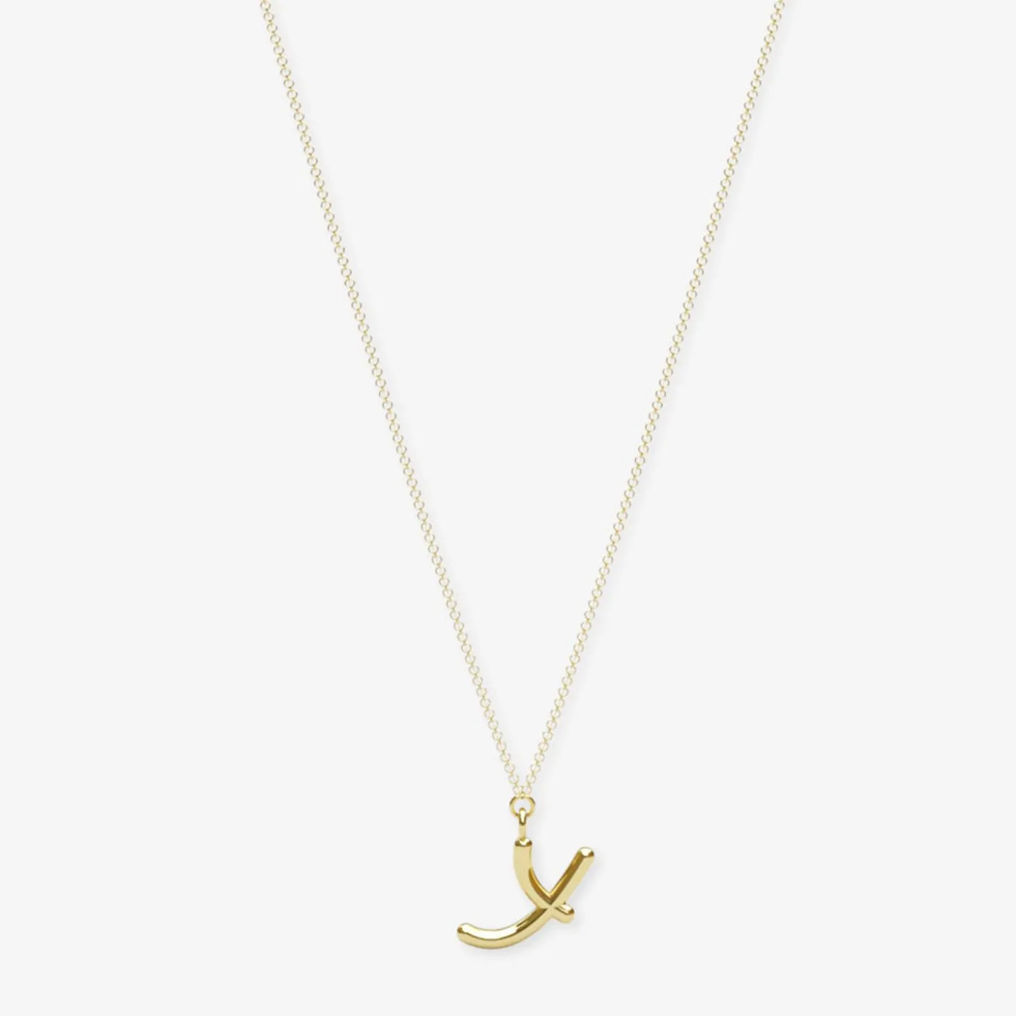 Love Letter - 18Ct Gold, Initial Pendant Chain Necklace^The Alkemistry Sale