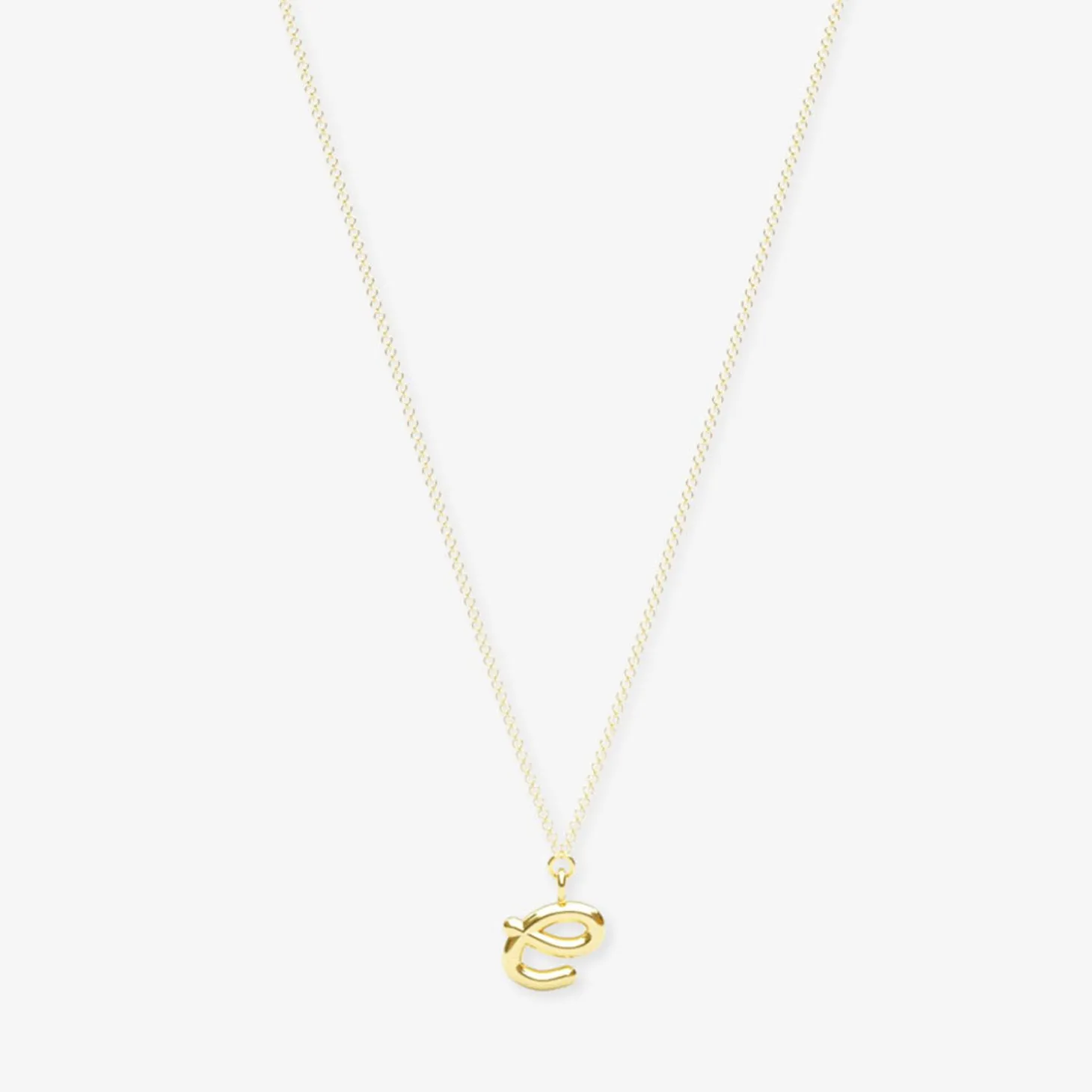 Love Letter - 18Ct Gold, Initial Pendant Chain Necklace^The Alkemistry Sale