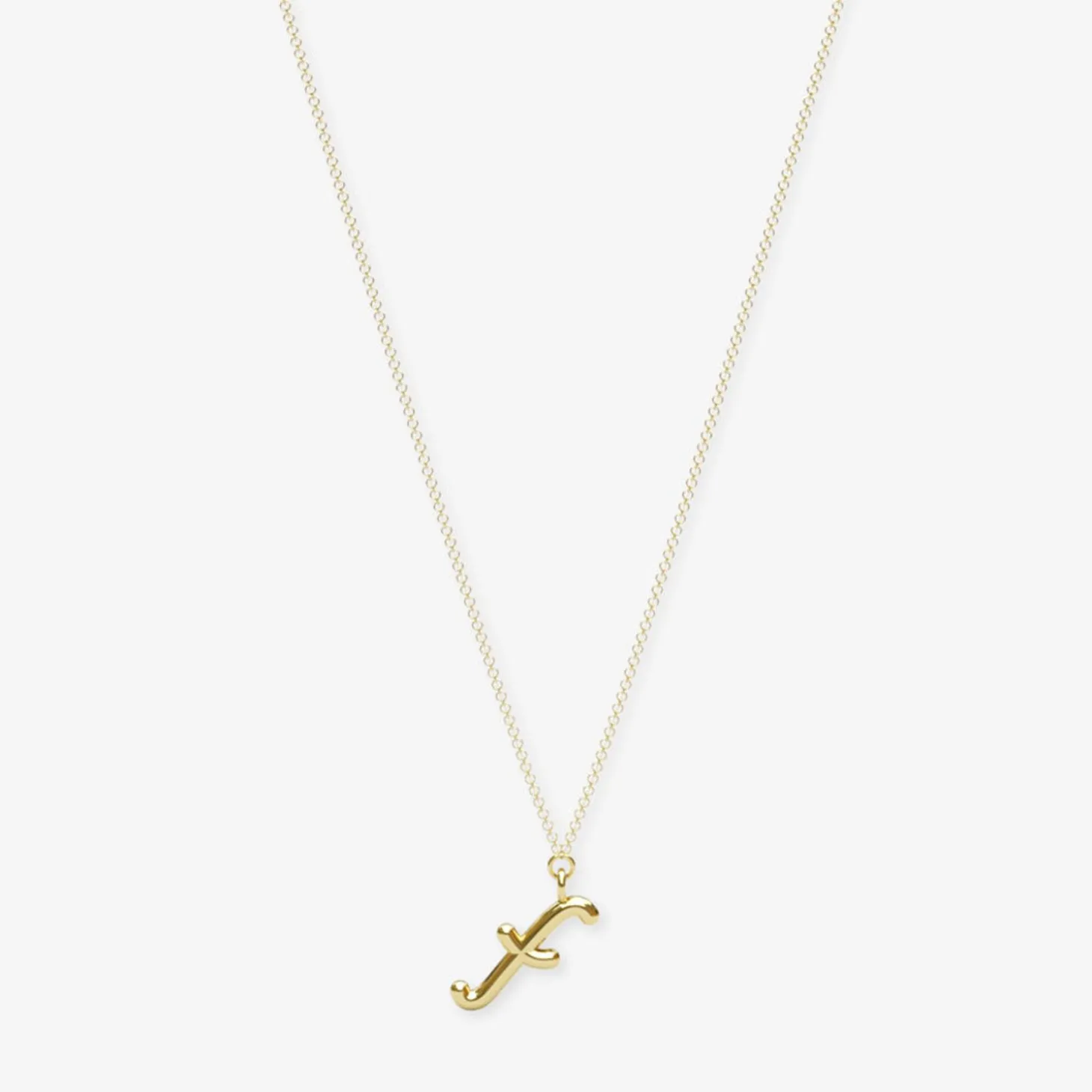 Love Letter - 18Ct Gold, Initial Pendant Chain Necklace^The Alkemistry Sale