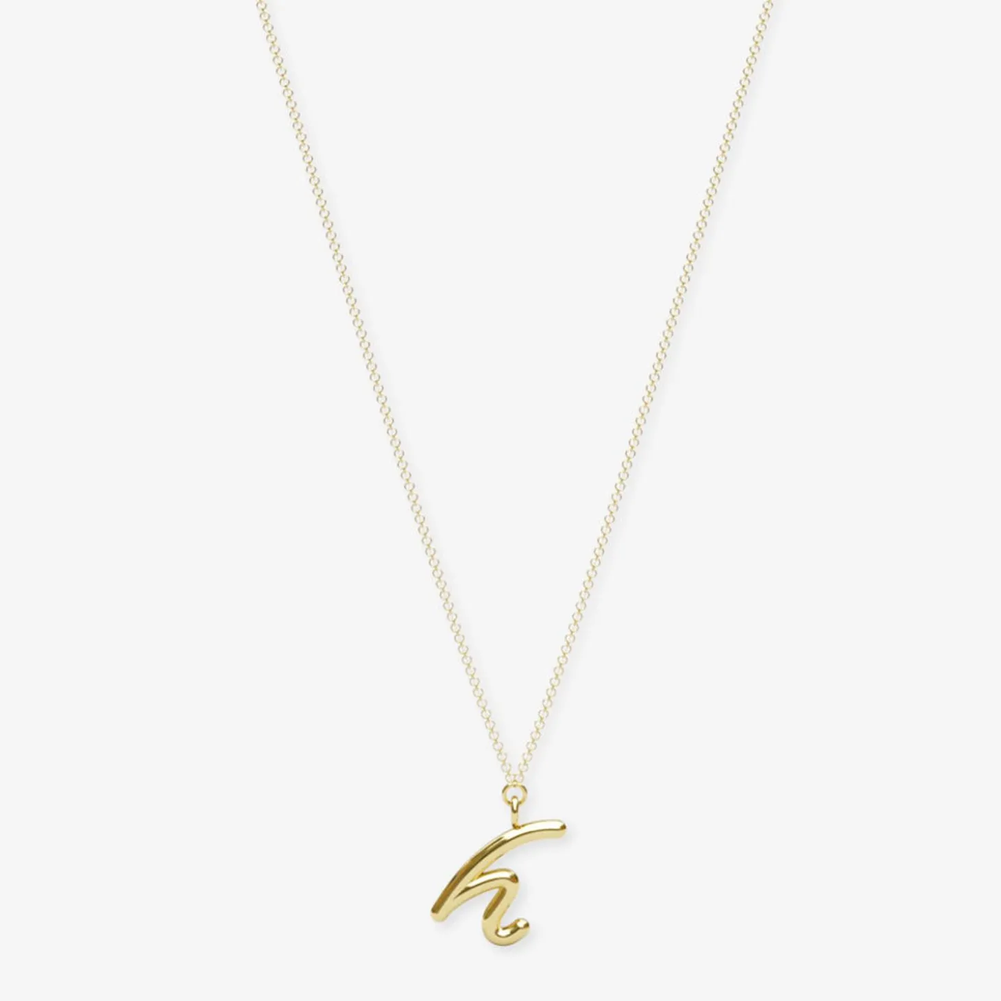 Love Letter - 18Ct Gold, Initial Pendant Chain Necklace^The Alkemistry Sale