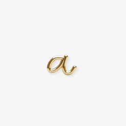 Love Letter - 18Ct Gold, Initial Stud (Single)^The Alkemistry Fashion