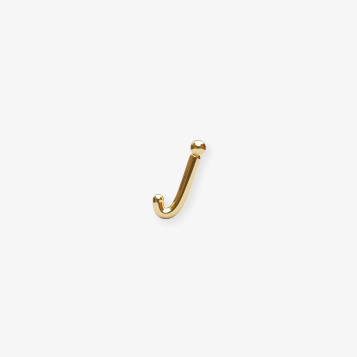 Love Letter - 18Ct Gold, Initial Stud (Single)^The Alkemistry Fashion