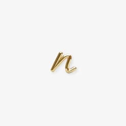 Love Letter - 18Ct Gold, Initial Stud (Single)^The Alkemistry Fashion