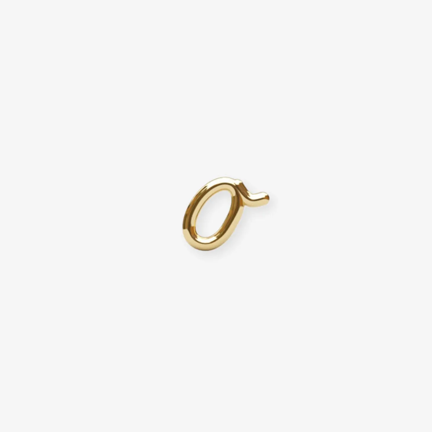 Love Letter - 18Ct Gold, Initial Stud (Single)^The Alkemistry Fashion