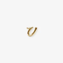 Love Letter - 18Ct Gold, Initial Stud (Single)^The Alkemistry Fashion