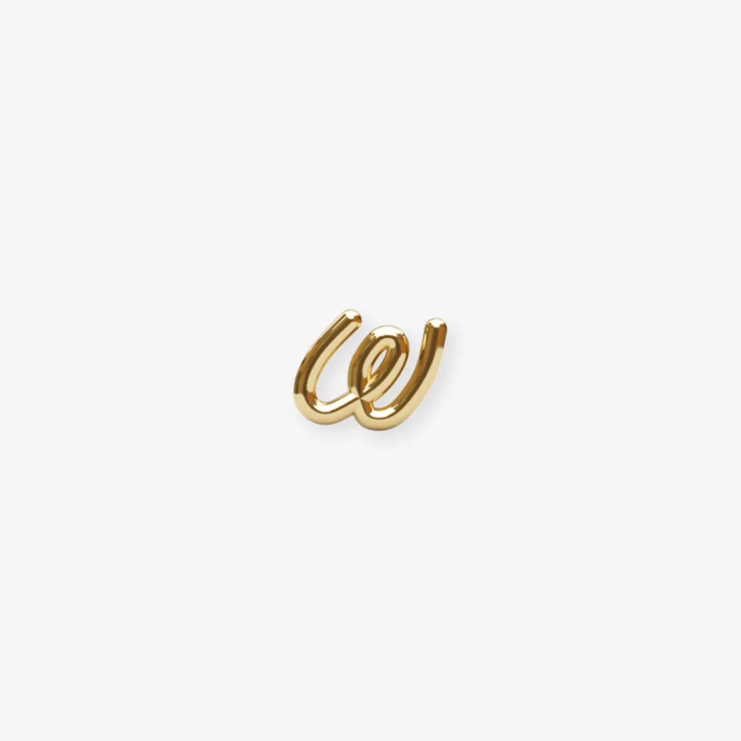 Love Letter - 18Ct Gold, Initial Stud (Single)^The Alkemistry Fashion