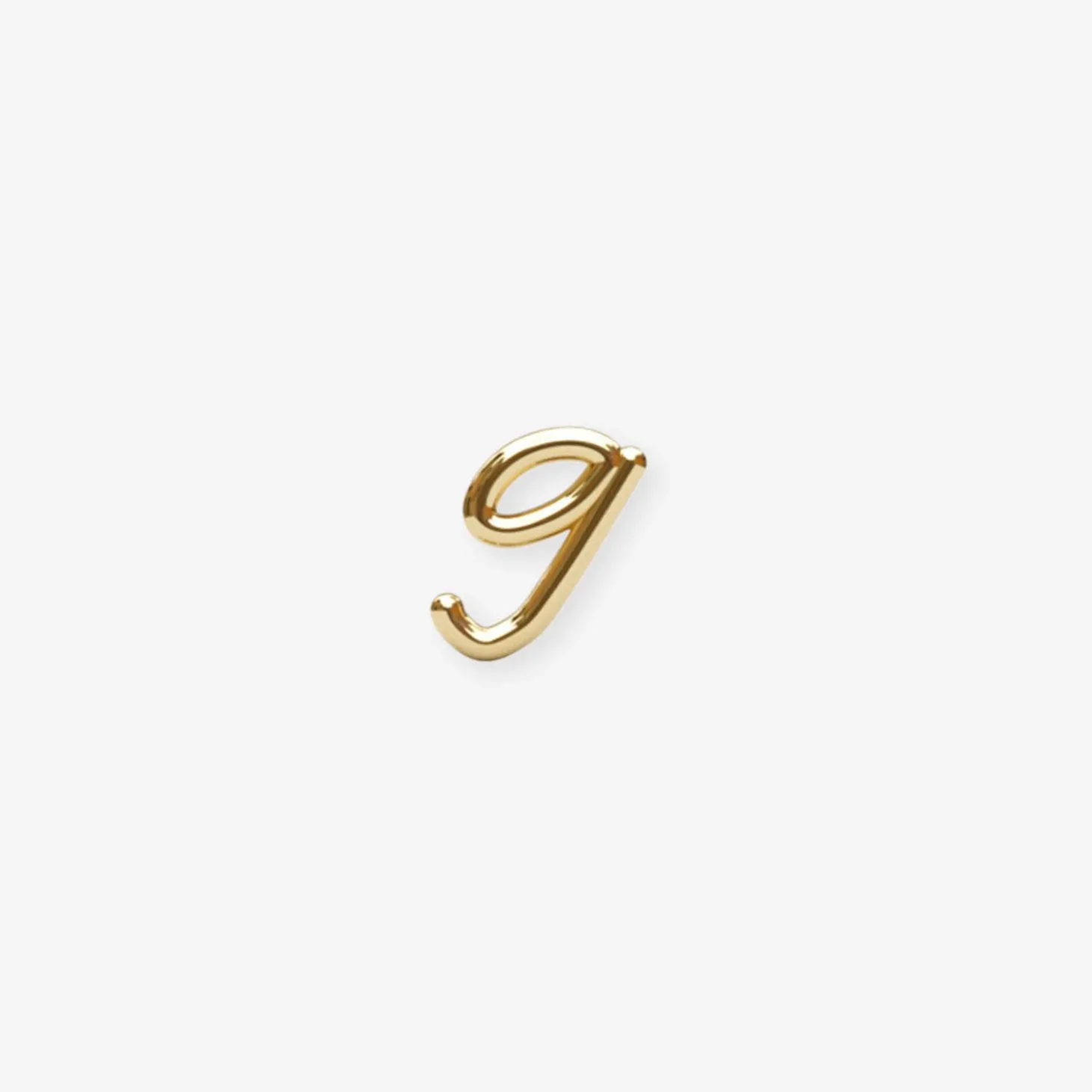 Love Letter - 18Ct Gold, Initial Stud (Single)^The Alkemistry Fashion