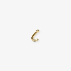 Love Letter - 18Ct Gold, Initial Stud (Single)^The Alkemistry Fashion