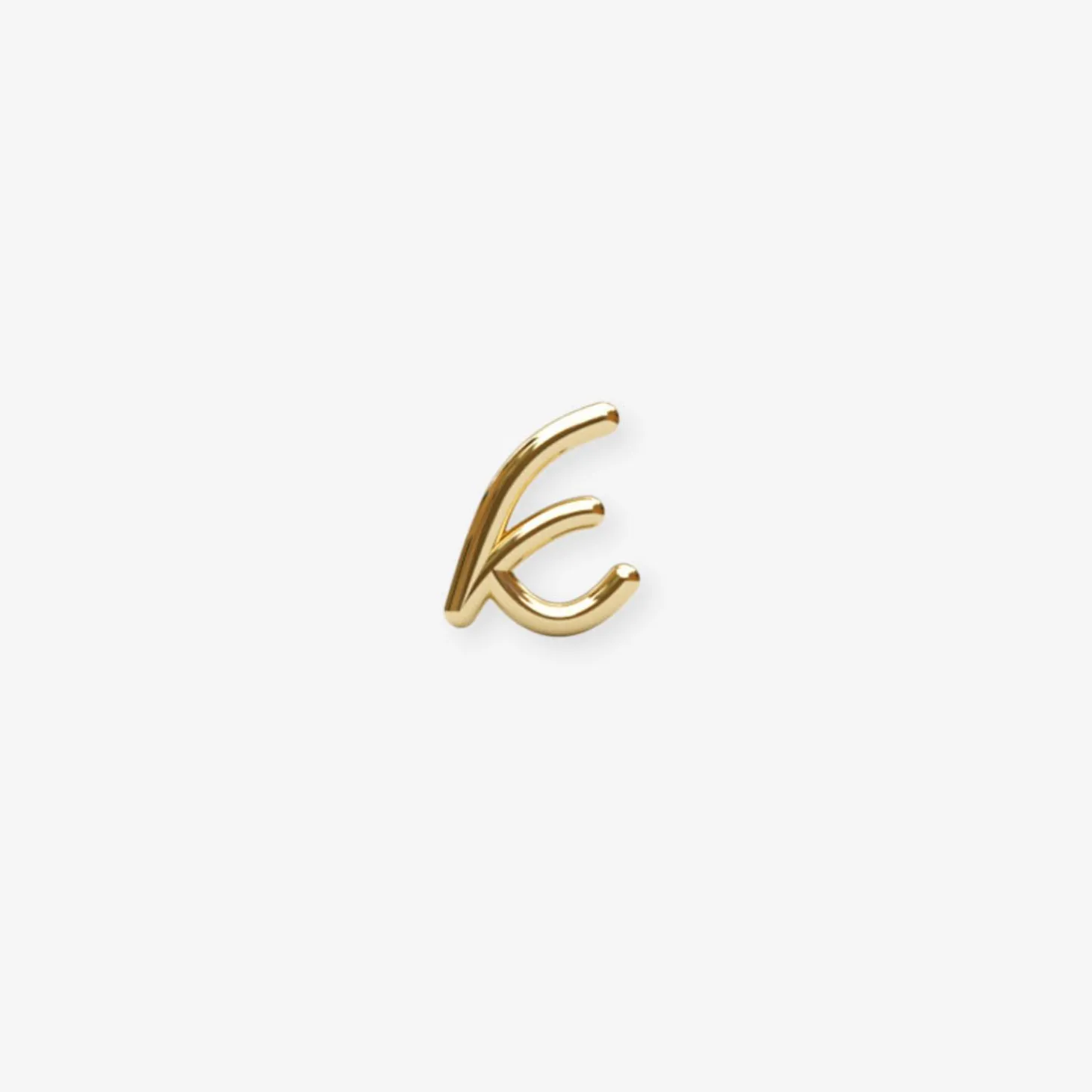 Love Letter - 18Ct Gold, Initial Stud (Single)^The Alkemistry Hot
