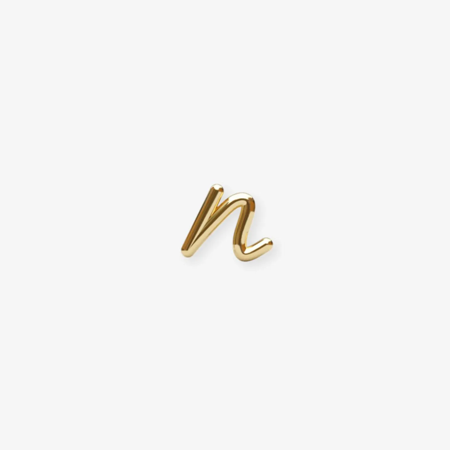 Love Letter - 18Ct Gold, Initial Stud (Single)^The Alkemistry Hot