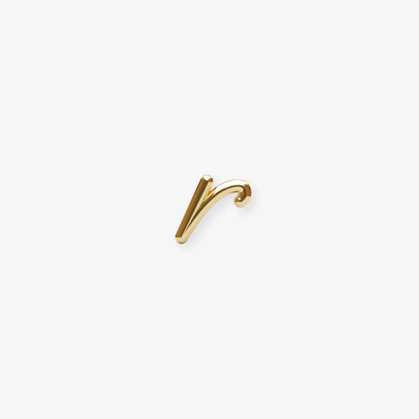 Love Letter - 18Ct Gold, Initial Stud (Single)^The Alkemistry Hot